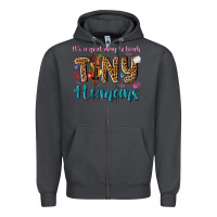 Smoke its a good day to teach tiny humans Zipper Hoodie - NancyCooperArtShop