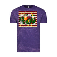 Cloud Purple Christmas cocktail Vintage Tee - AdoDesignShop