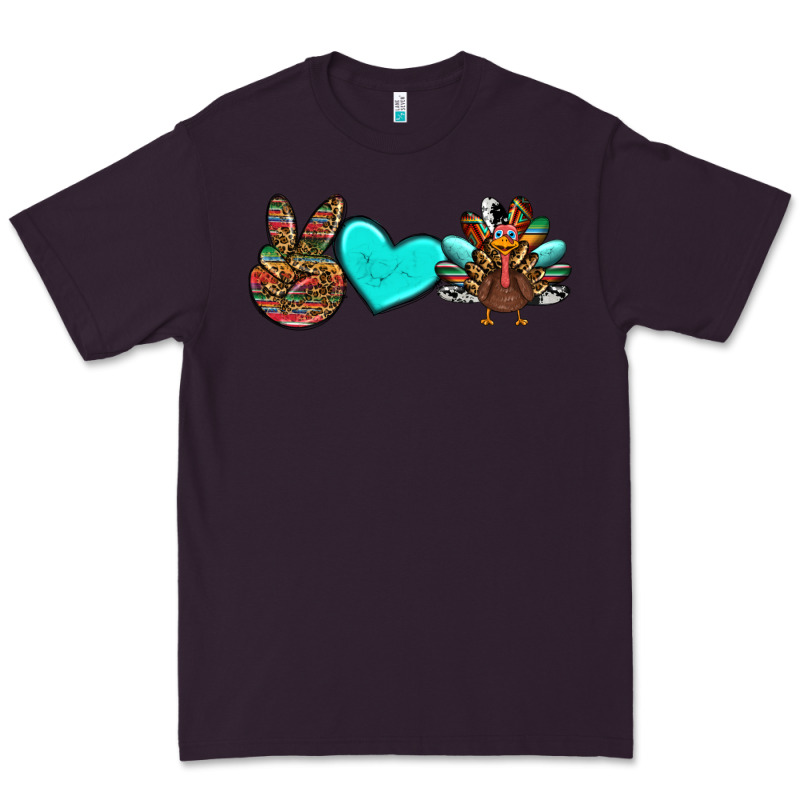Peace Love Thanksgiving Turkey Premium Tee by RanaPortraitStore | Teevron