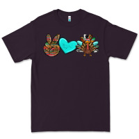 Plum peace love thanksgiving turkey Premium Tee - RanaPortraitStore