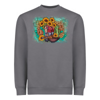 Storm cowboy boots sunflower Heavyweight Sweatshirt - AdoDesignShop