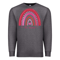 Charcoal Heather Valentines Day Rainbow Premium Sweatshirt - Bettercallsaul