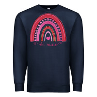 Navy Valentines Day Rainbow Premium Sweatshirt - Bettercallsaul