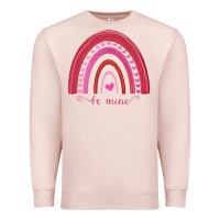 Pale Pink Valentines Day Rainbow Premium Sweatshirt - Bettercallsaul