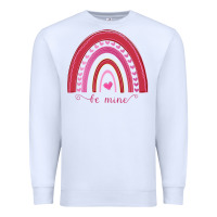 White Valentines Day Rainbow Premium Sweatshirt - Bettercallsaul