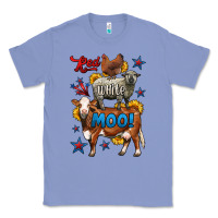 Colony Blue red white moo farm animals 4th of july Classic Tee - LillyAllenDesigns