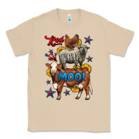 Mushroom red white moo farm animals 4th of july Classic Tee - LillyAllenDesigns