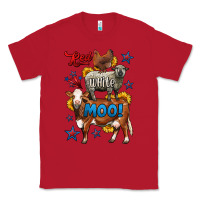 Red red white moo farm animals 4th of july Classic Tee - LillyAllenDesigns