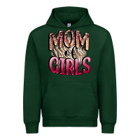 Forest Green Mom of Girls Mother's Day Urban Hoodie - CowGirlArtShop