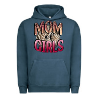 Pigment Midnight Navy Mom of Girls Mother's Day Urban Hoodie - CowGirlArtShop