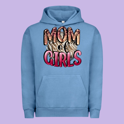 Mom Of Girls Mother's Day Urban Hoodie Designed By Cowgirlartshop