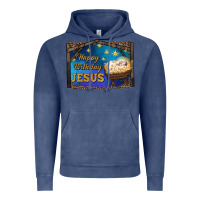 Vintage Denim happy birthday jesus Vintage Hoodie - RanaPortraitStore