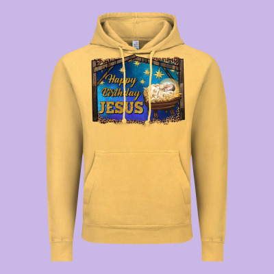Happy Birthday Jesus Vintage Hoodie Designed By Ranaportraitstore