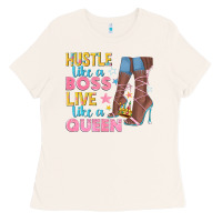 Bone hustle like a boss live like a queen Ladies Tee - texasbilliewilder
