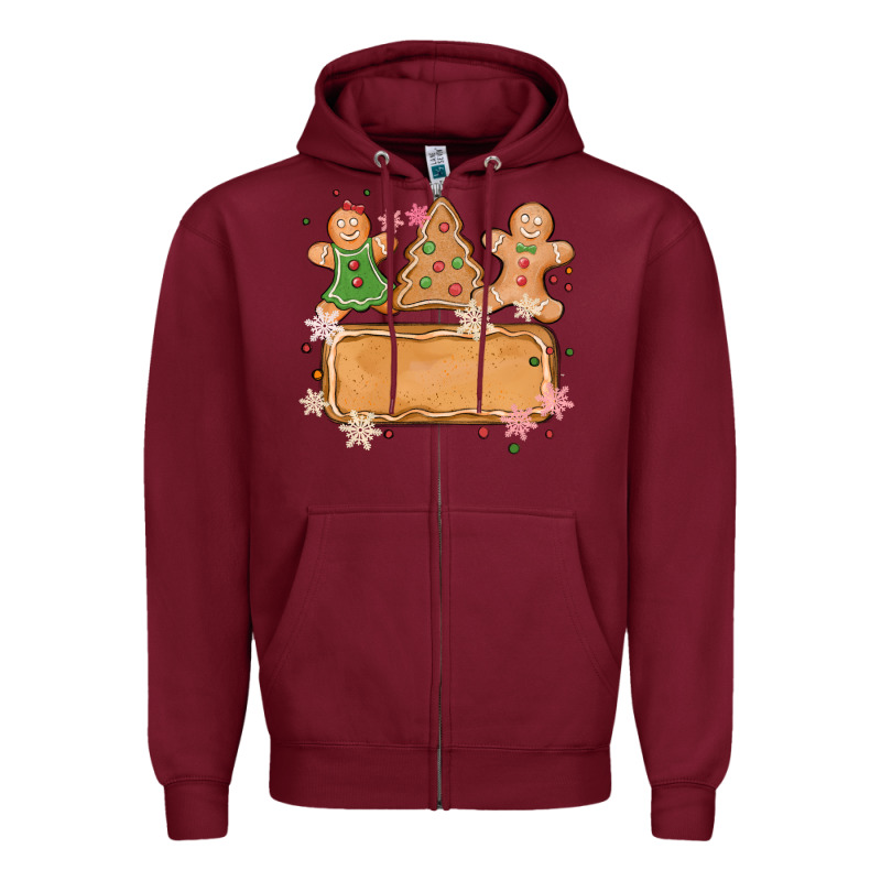 Costom Name Christmas Cookie Zipper Hoodie by MaliasSmallBusiness | Teevron
