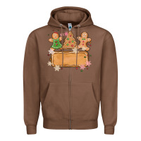 Chestnut costom name christmas cookie Zipper Hoodie - MaliasSmallBusiness