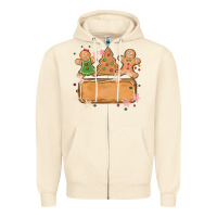 Sandshell costom name christmas cookie Zipper Hoodie - MaliasSmallBusiness