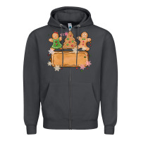 Smoke costom name christmas cookie Zipper Hoodie - MaliasSmallBusiness
