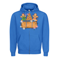 True Royal costom name christmas cookie Zipper Hoodie - MaliasSmallBusiness