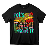 Black let's taco bout it Heavy Core Tee - Zillion Design Studio