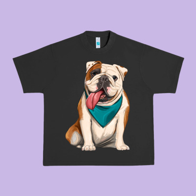 English Bulldog Urban Heavy Tee Designed By Artiststas