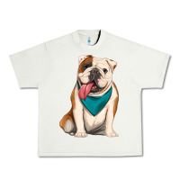 Pistachio english bulldog Urban Heavy Tee - Artiststas