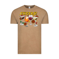 Vintage Coffee Cheers Christmas Coctail Vintage Tee - AdoDesignShop