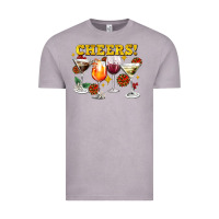 Vintage Zinc Cheers Christmas Coctail Vintage Tee - AdoDesignShop