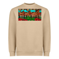 Horses Roses Ann Cactuses License Plate Heavyweight Sweatshirt | Teevron