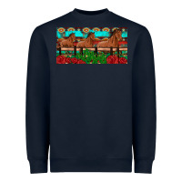 Navy horses roses ann cactuses license plate Heavyweight Sweatshirt - Artiststas