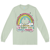 Matcha beautiful day to respect pronouns Long Sleeve Tee - MaliasSmallBusiness