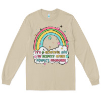 Mushroom beautiful day to respect pronouns Long Sleeve Tee - MaliasSmallBusiness
