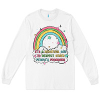 White beautiful day to respect pronouns Long Sleeve Tee - MaliasSmallBusiness