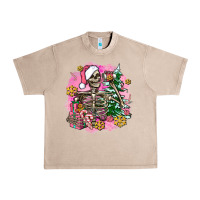 Pink Coffee Gifts Christmas Skeleton Coffee Urban Heavy Tee | Teevron
