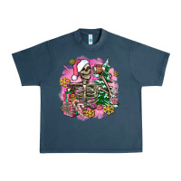 Midnight Navy pink coffee gifts christmas skeleton coffee Urban Heavy Tee - AdoDesignShop
