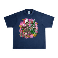 Navy pink coffee gifts christmas skeleton coffee Urban Heavy Tee - AdoDesignShop