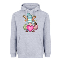 Heather Grey Easter gnome Heavyweight Hoodie - RanaPortraitStore