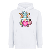 White Easter gnome Heavyweight Hoodie - RanaPortraitStore