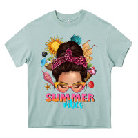 Arona summer vibes messy bun tbw Heavy Core Tee - texasbilliewilder
