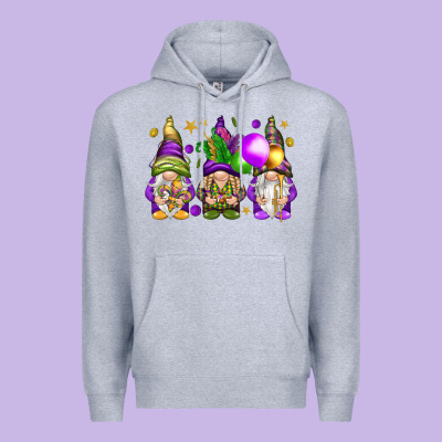 Mardi Gras Gnomes Premium Hoodie Designed By Nancycooperartshop