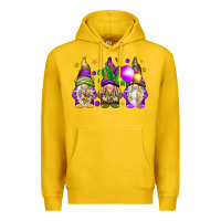 Lemon Mardi Gras gnomes Premium Hoodie - NancyCooperArtShop