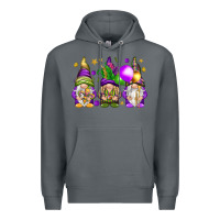 Rock Mardi Gras gnomes Premium Hoodie - NancyCooperArtShop