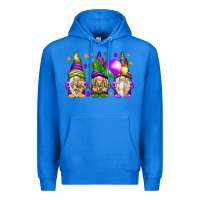True Royal Mardi Gras gnomes Premium Hoodie - NancyCooperArtShop