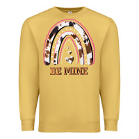 Antique Gold Valentines Day Rainbow, Valentines Day Rainbow Cowhide, Premium Sweatshirt - Bettercallsaul