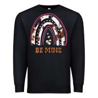 Black Valentines Day Rainbow, Valentines Day Rainbow Cowhide, Premium Sweatshirt - Bettercallsaul