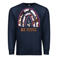 Navy Valentines Day Rainbow, Valentines Day Rainbow Cowhide, Premium Sweatshirt - Bettercallsaul