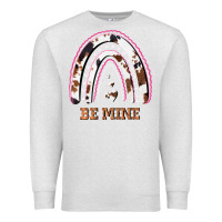 Oatmeal Heather Valentines Day Rainbow, Valentines Day Rainbow Cowhide, Premium Sweatshirt - Bettercallsaul