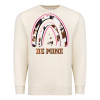 Valentines Day Rainbow, Valentines Day Rainbow Cowhide, Premium Sweatshirt | Teevron