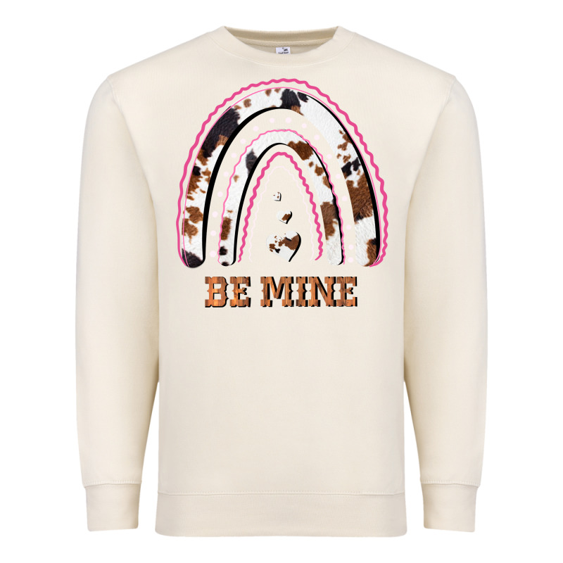 Valentines Day Rainbow, Valentines Day Rainbow Cowhide, Premium Sweatshirt by Bettercallsaul | Teevron