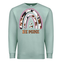 Seafoam Valentines Day Rainbow, Valentines Day Rainbow Cowhide, Premium Sweatshirt - Bettercallsaul
